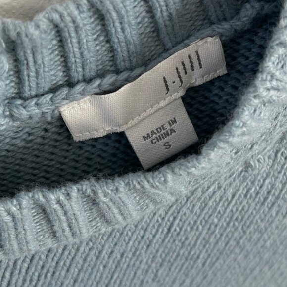 J. Jill Women's Sweater Blue thick knit pullover size S Winter warm blouse - Picture 7 of 8